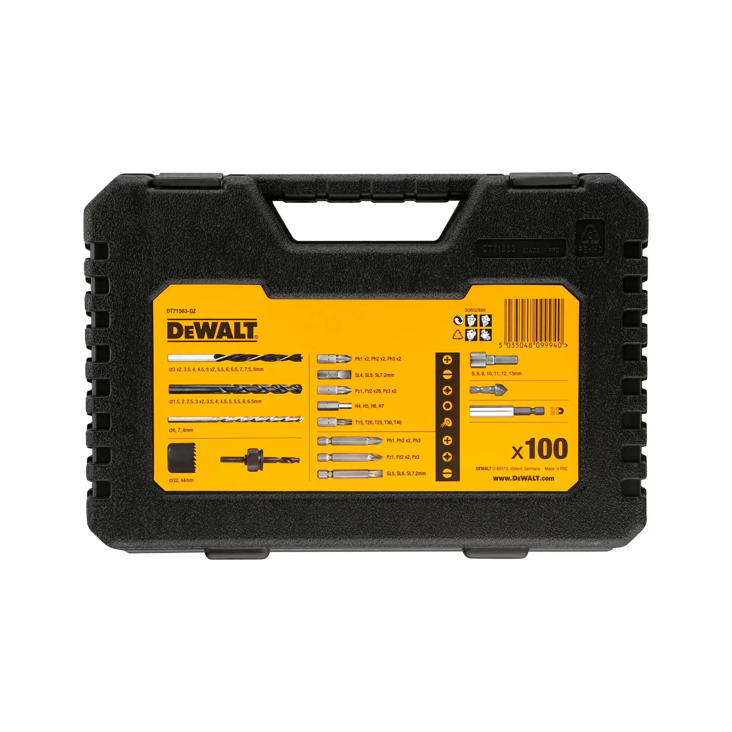 Set de Puntas y Brocas 100 Piezas Dewalt DT71563-QZ 4