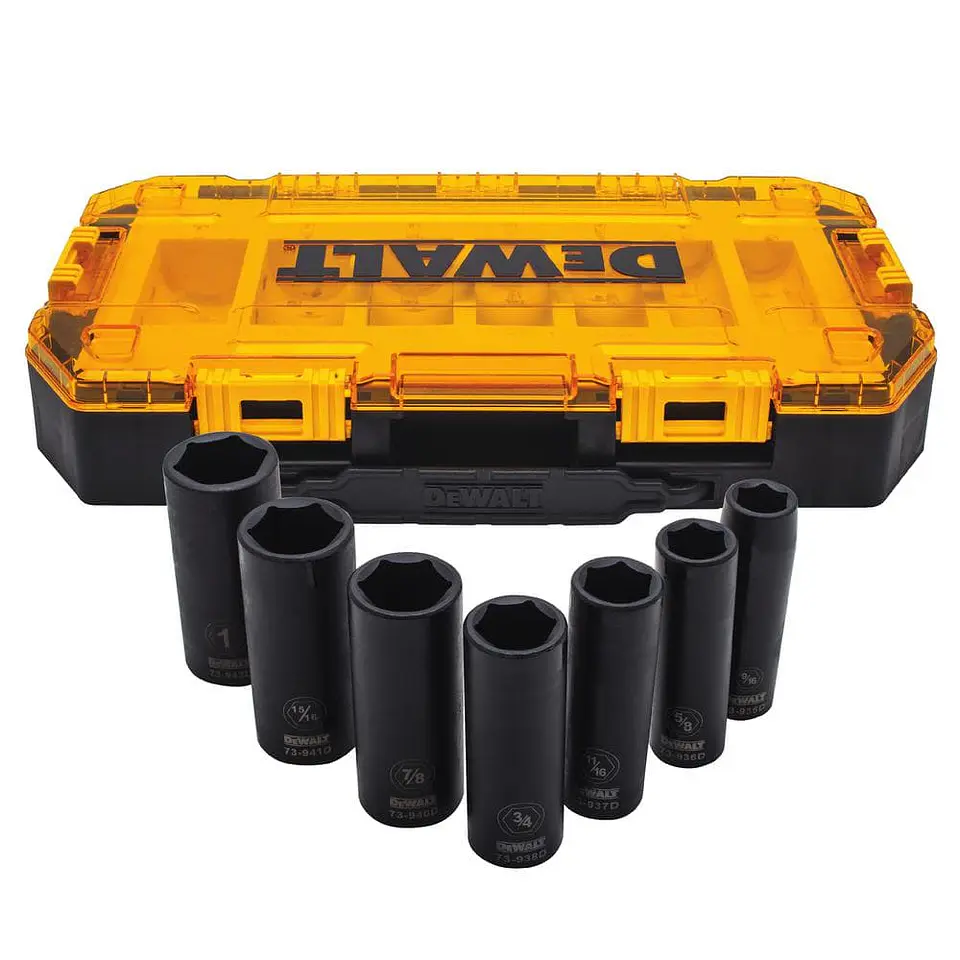 Set Dados De Impacto Tubo Profundo 1/2 (7pc) Dwmt74736 2