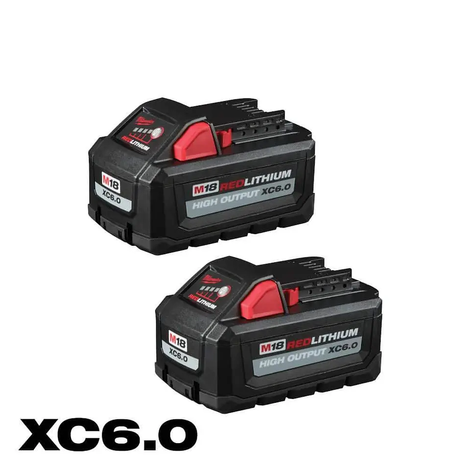 Baterias Milwaukee M18 Redlithium 6.0Ah Pack 2 48-11-1862 7