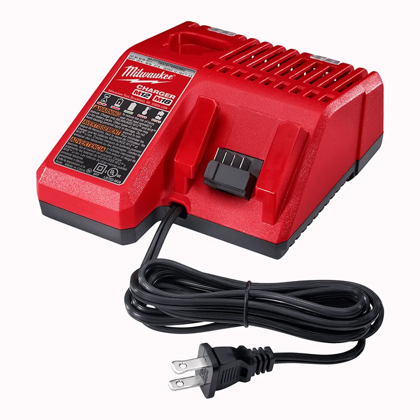 Cargador Multivoltaje M18 M12 220V Original Milwaukee 48-1959 1
