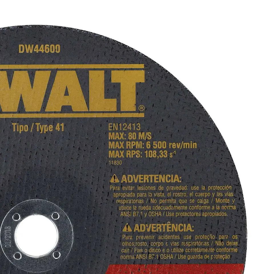 Disco Corte Metal 9” x 1/8” x 7/8” Dewalt DW44600 3