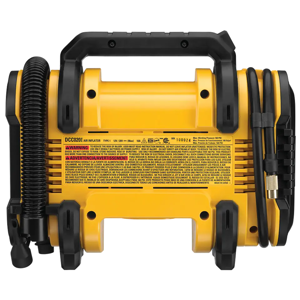Inflador Neumático 20v Sin Batería Dewalt Dcc020ib  2