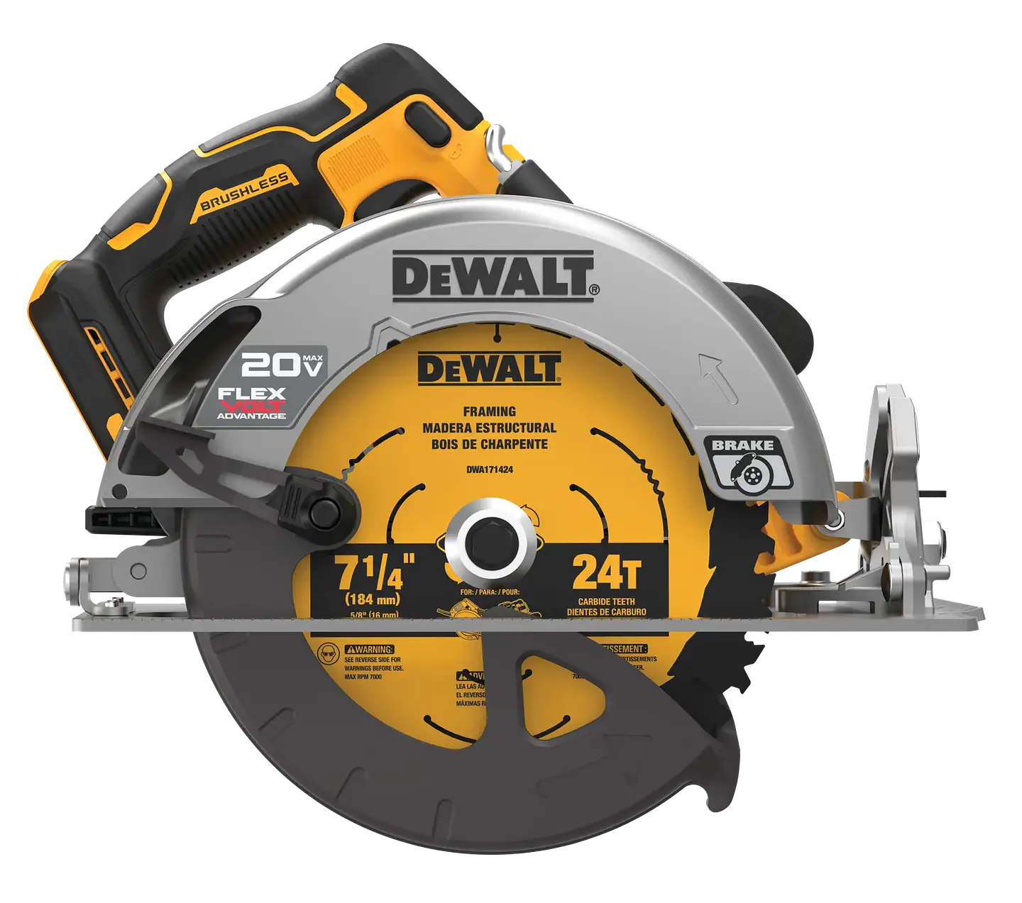 Sierra Circular Flexvolt Dewalt 7-1/4 - 60v- 20v DCS573B 2