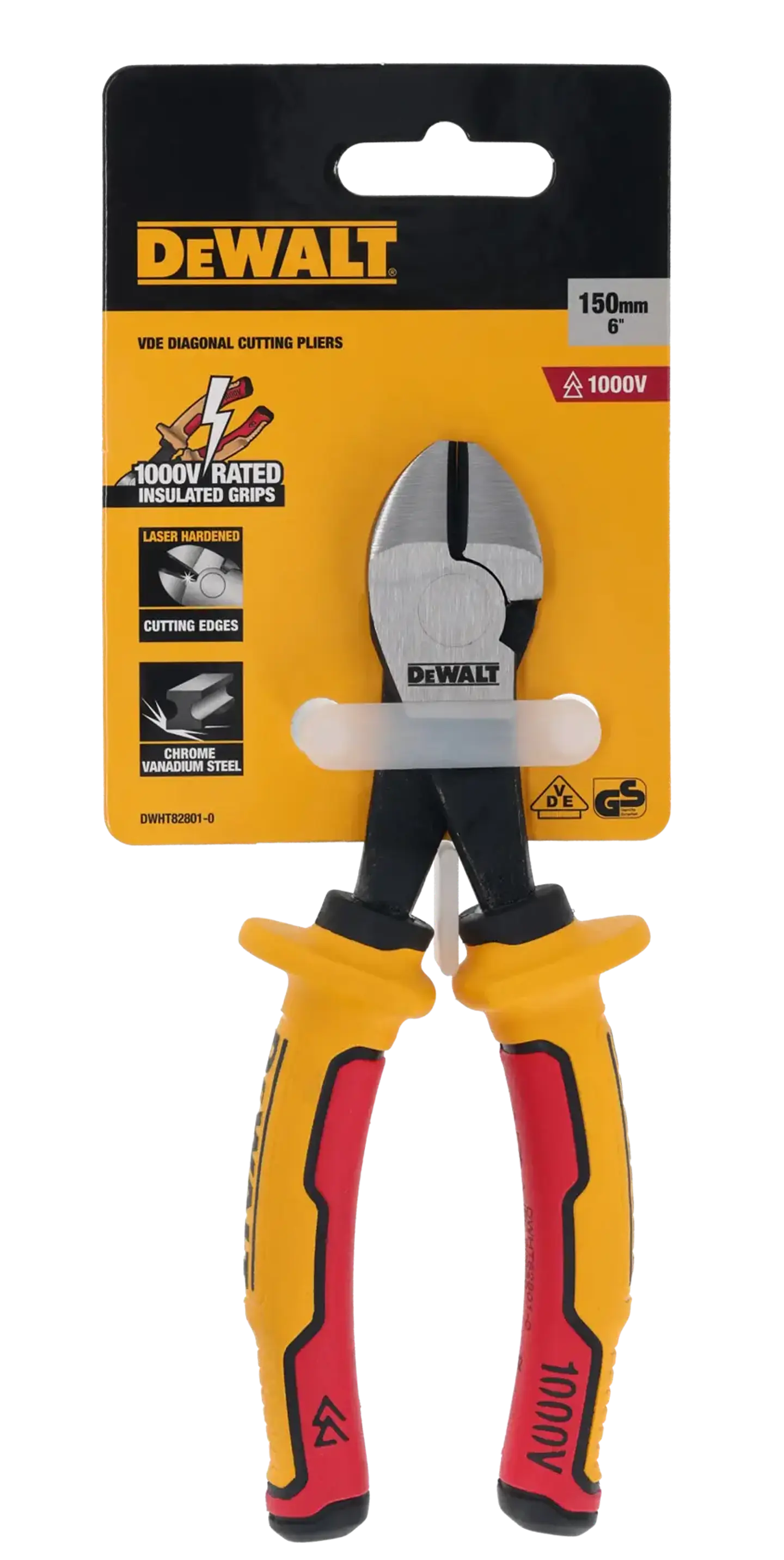 Alicate Corte Diagonal Aislado 1000v 160mm DeWalt DWHT82801-0 5