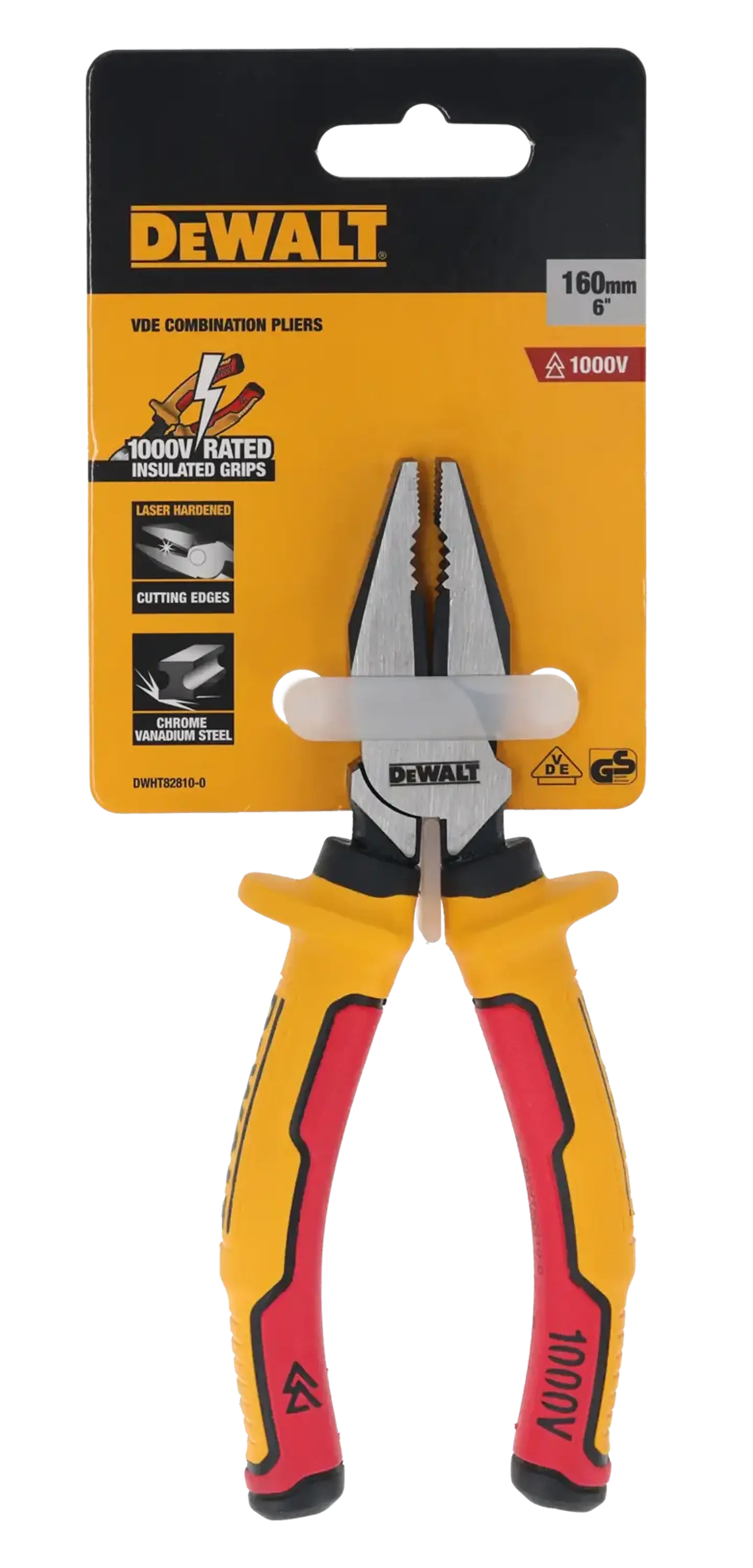 Alicate Universal Aislado 1000v 160mm DeWalt DWHT82810-0 5