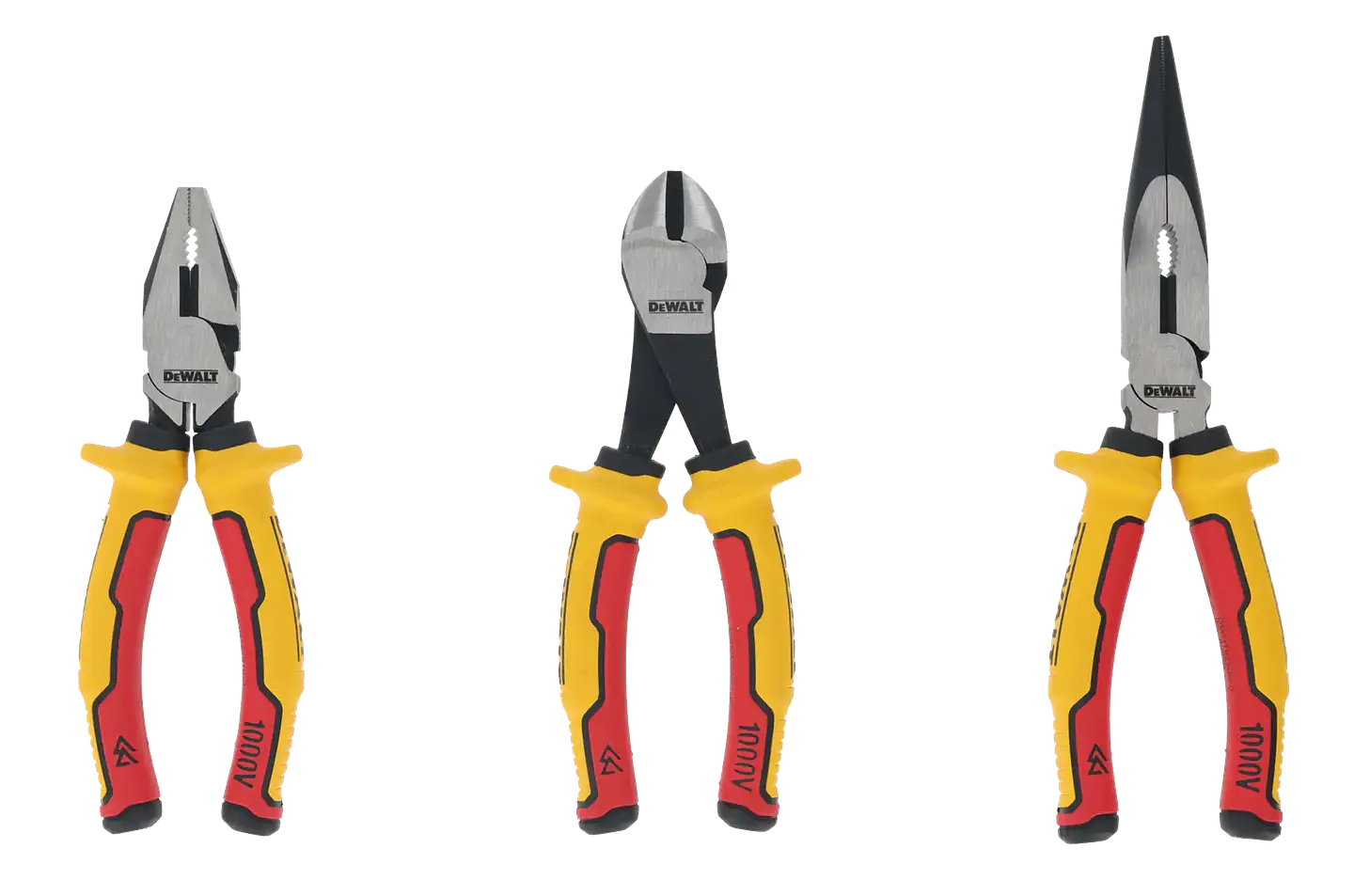 Set de 3 Alicates Aislados 1000v DeWalt DWHT82811-0 1