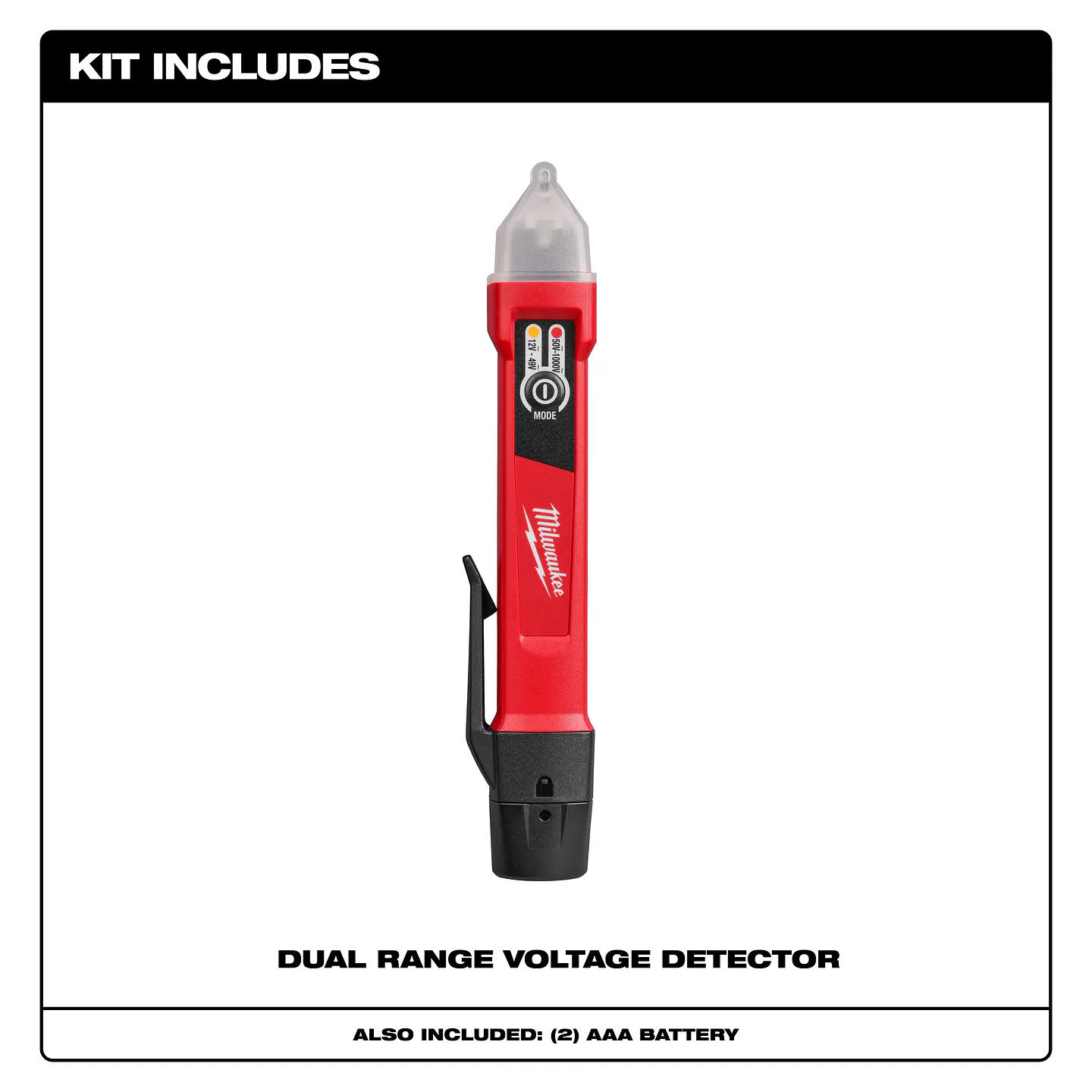 Detector de Voltaje Doble Rango 12-1000V Milwaukee 3208-20 2