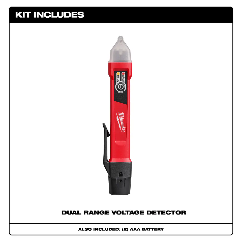Detector de Voltaje Doble Rango 12-1000V Milwaukee 3208-20 2