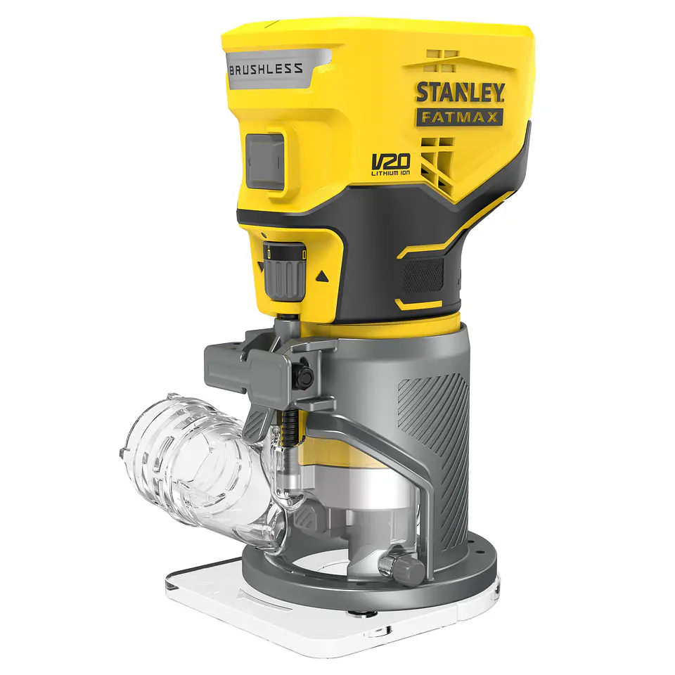 Fresadora Base Fija Inalambrica 20V Stanley SCW400B-B3 1