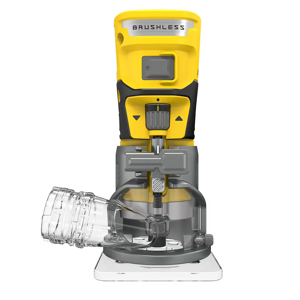 Fresadora Base Fija Inalambrica 20V Stanley SCW400B-B3 2