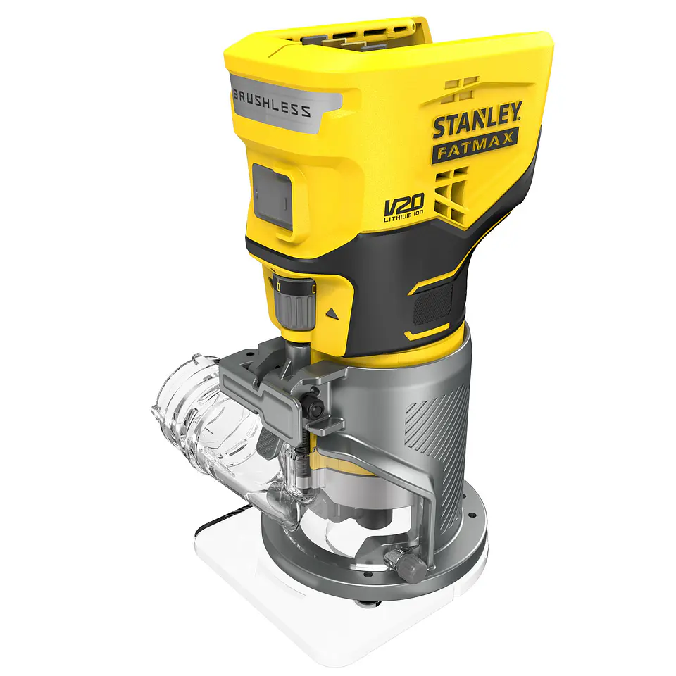 Fresadora Base Fija Inalambrica 20V Stanley SCW400B-B3 3