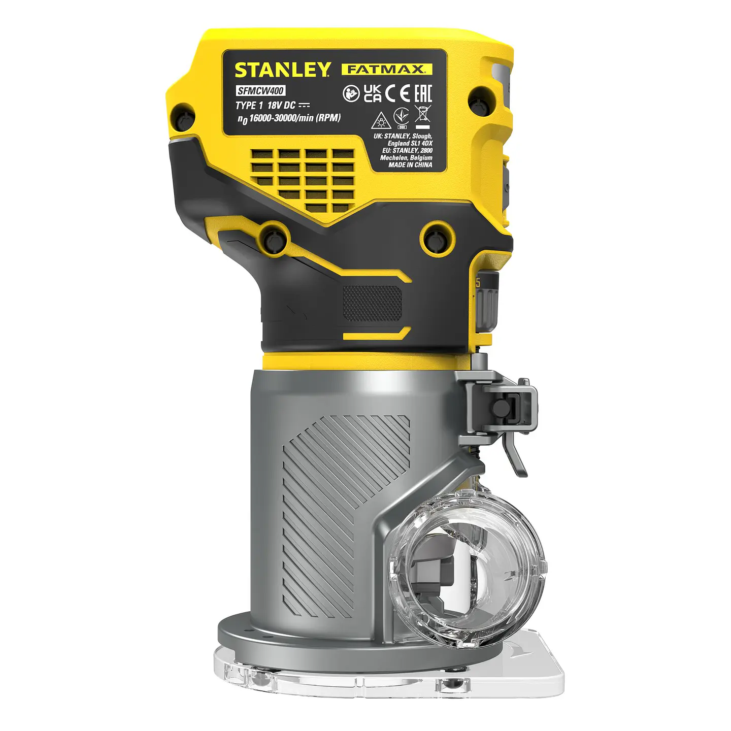 Fresadora Base Fija Inalambrica 20V Stanley SCW400B-B3 4