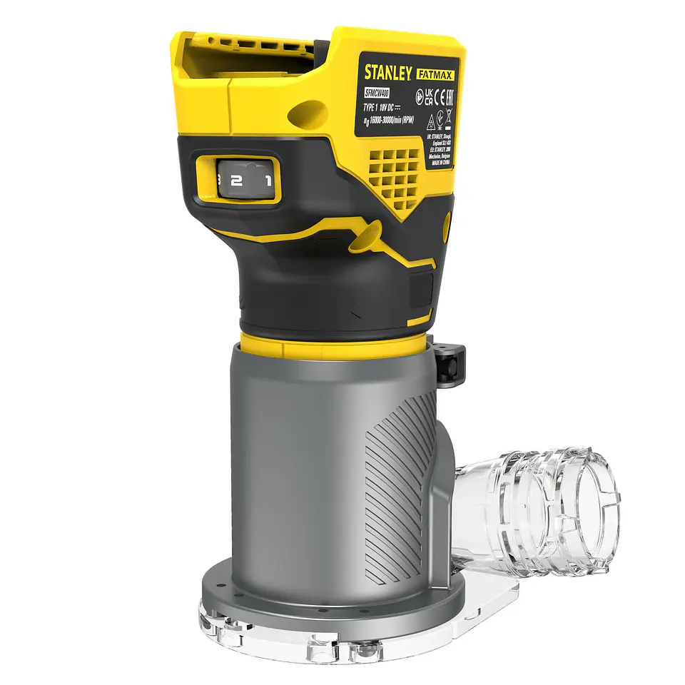 Fresadora Base Fija Inalambrica 20V Stanley SCW400B-B3 5