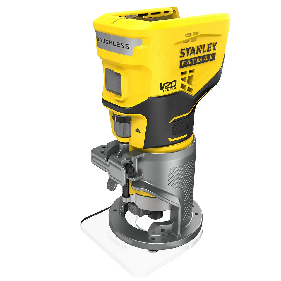 Fresadora Base Fija Inalambrica 20V Stanley SCW400B-B3 8