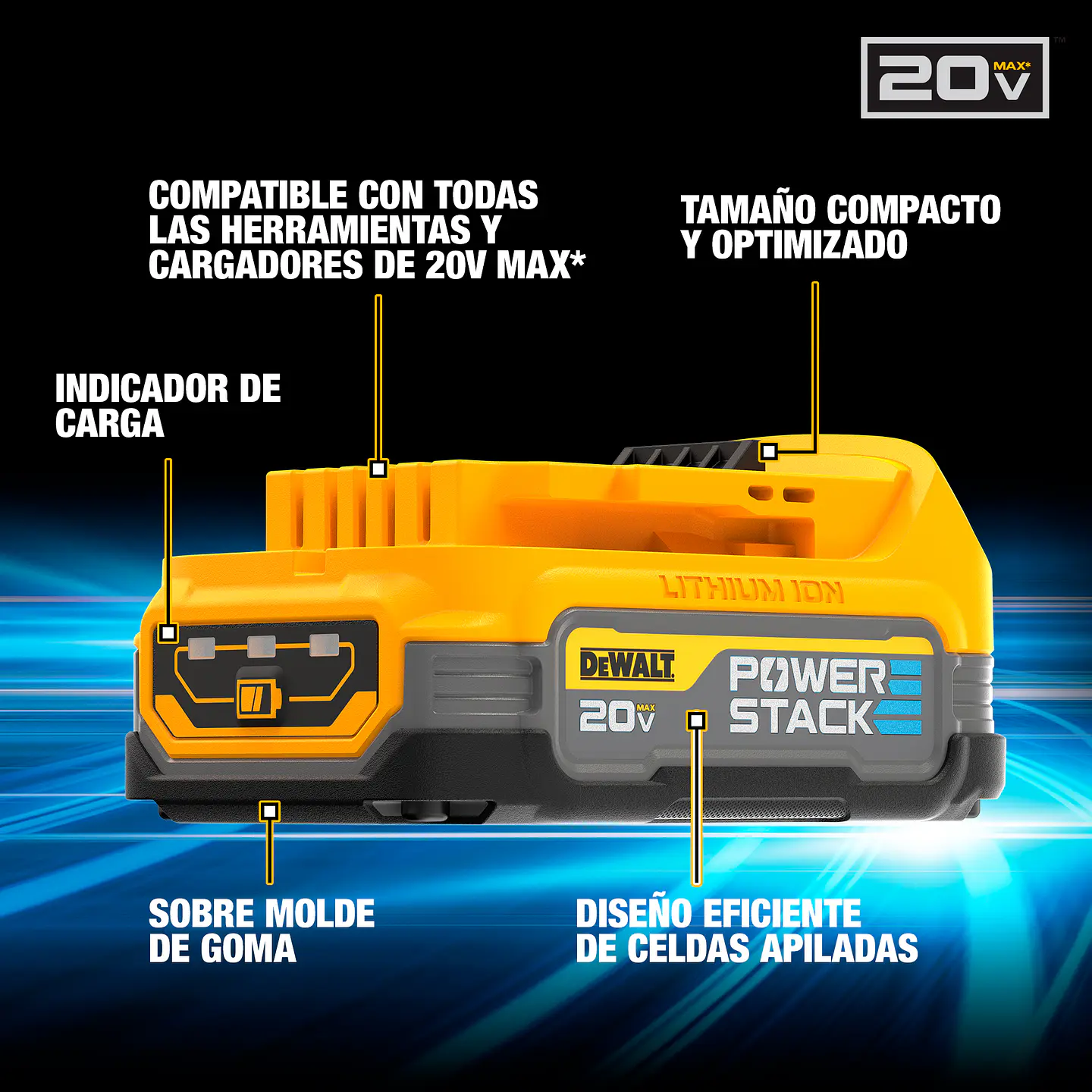 Kit 2 baterias Powerstack + accesorios Dewalt DCBP034E2-B2 OFERTA 5