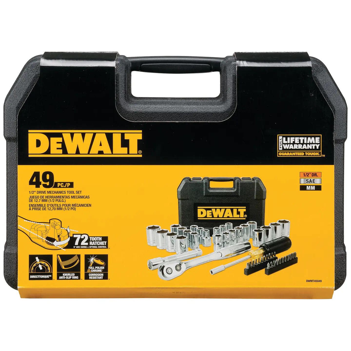Set Herramientas Mecanicas 49 Piezas. Dewalt DWMT45049 4