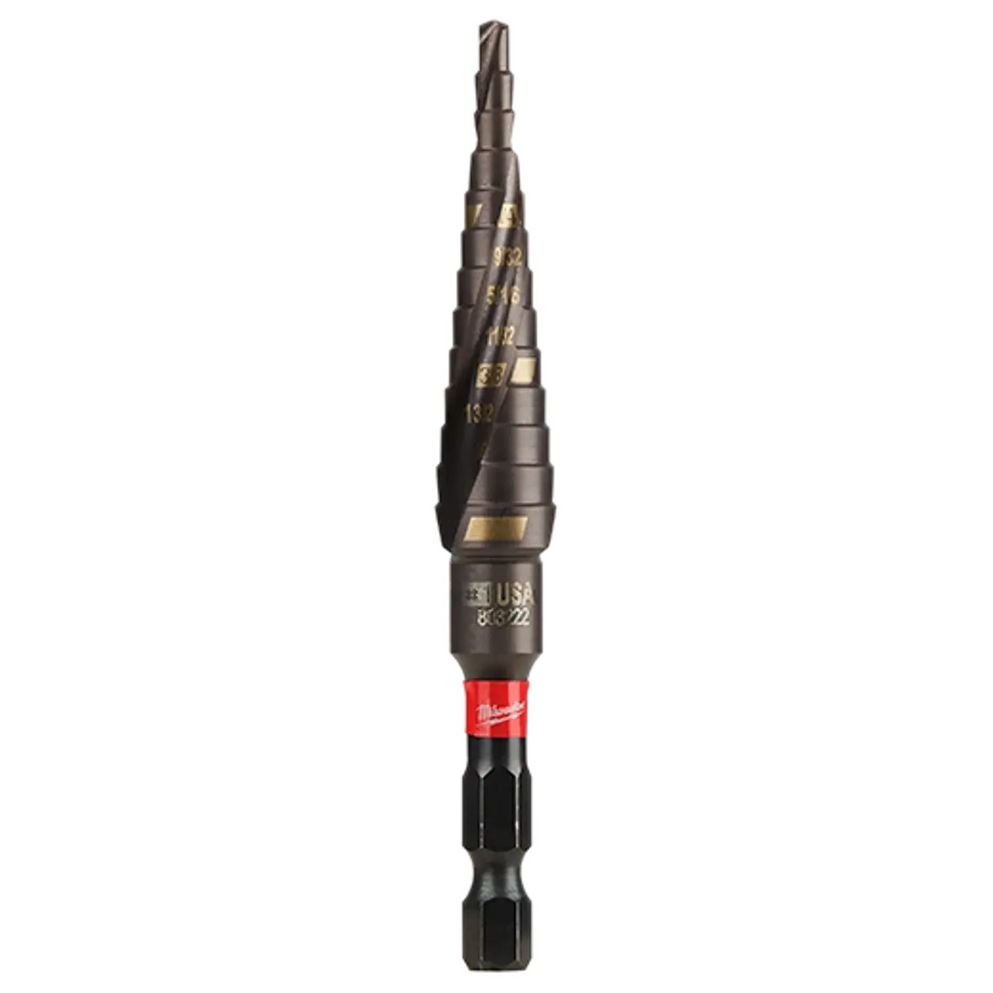 Broca Escalonada Shockwave 1/8 a 1/2 Milwaukee 48-89-9241 1