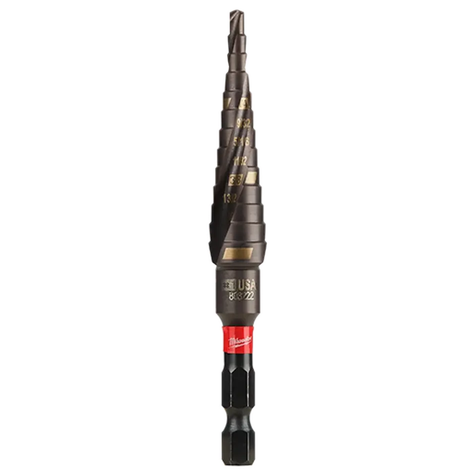 Broca Escalonada Shockwave 1/8 a 1/2 Milwaukee 48-89-9241 1