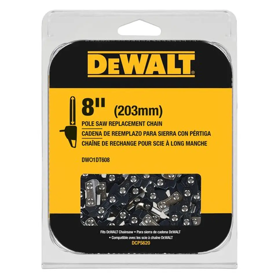Cadena para Podadora de Altura 8 DeWalt DWO1DT608 1