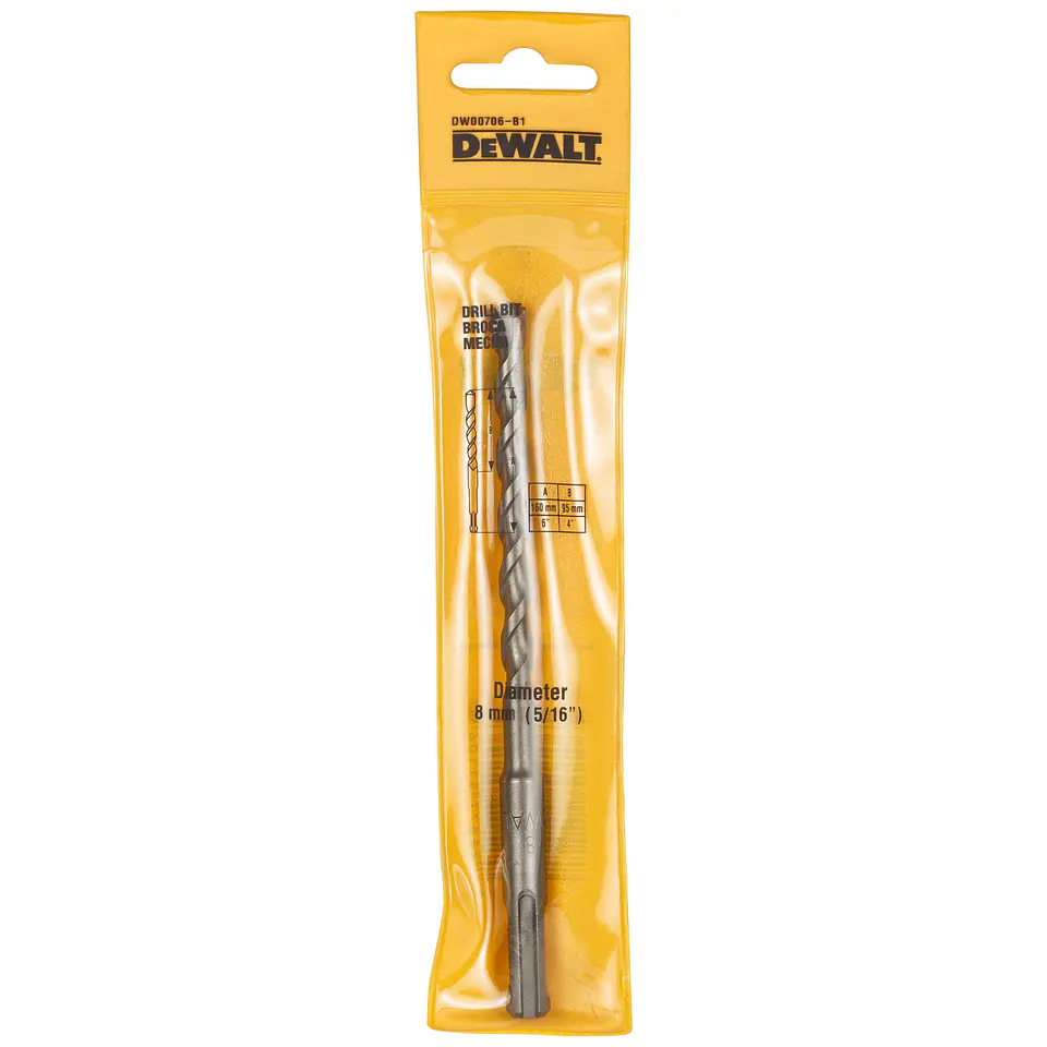 Broca SDS Plus 8x160mm Dewalt DW00706 3