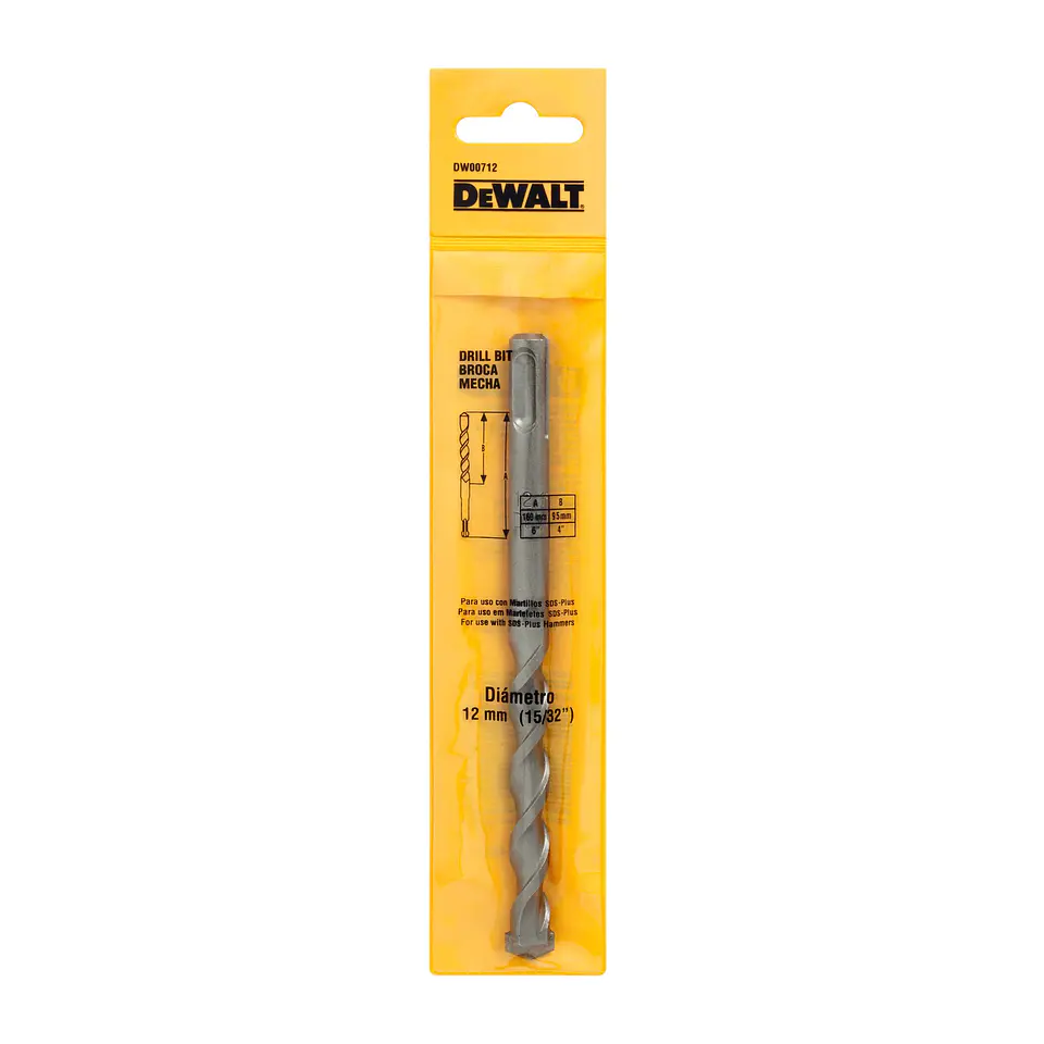 Broca SDS Plus 12x160mm Dewalt DW00712 4