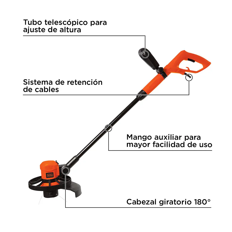 Kit Orilladora 600W + Cortasetos 500W Black+Decker OFERTA 4