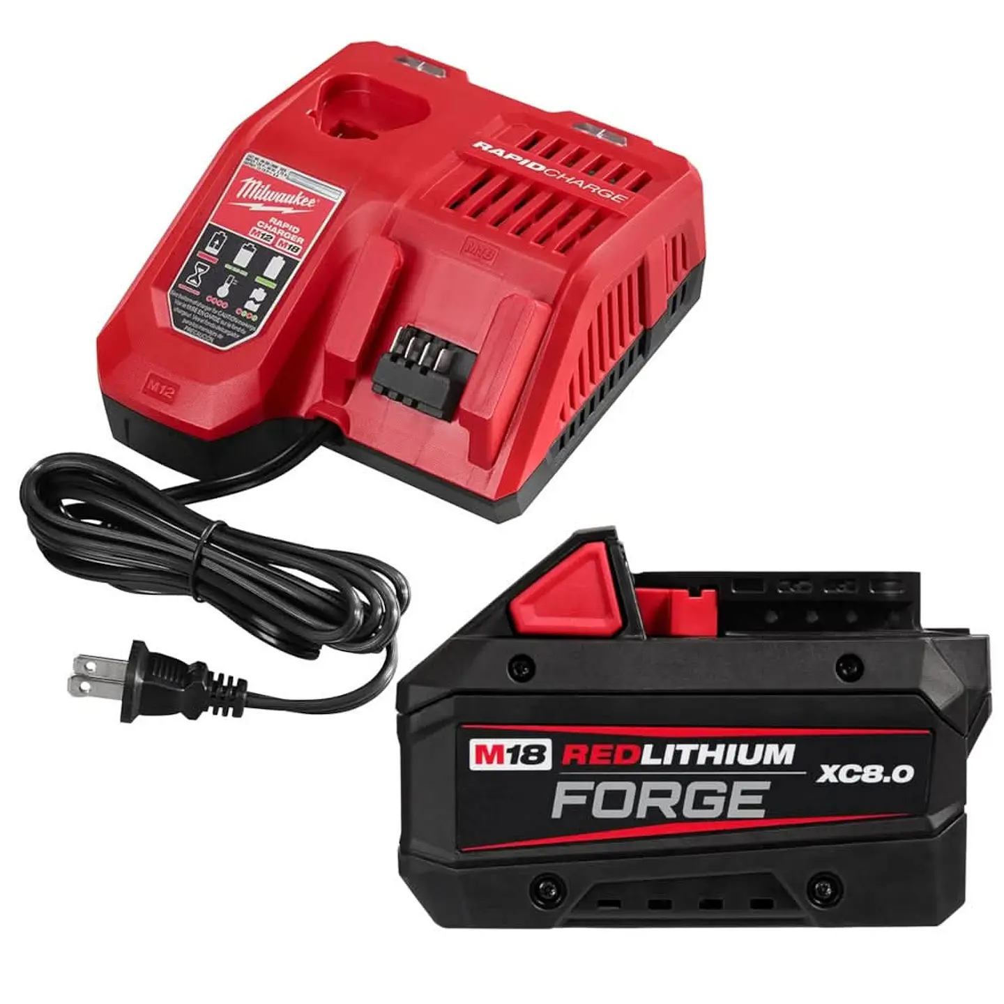 Kit Bateria M18 FORGE 8.0Ah + Cargador Rapido Milwaukee 220V 48-5859 1
