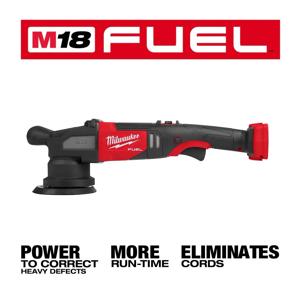 Pulidora Orbital Aleatoria Milwaukee M18 FUEL 15mm Solo Herramienta 2684-20 3
