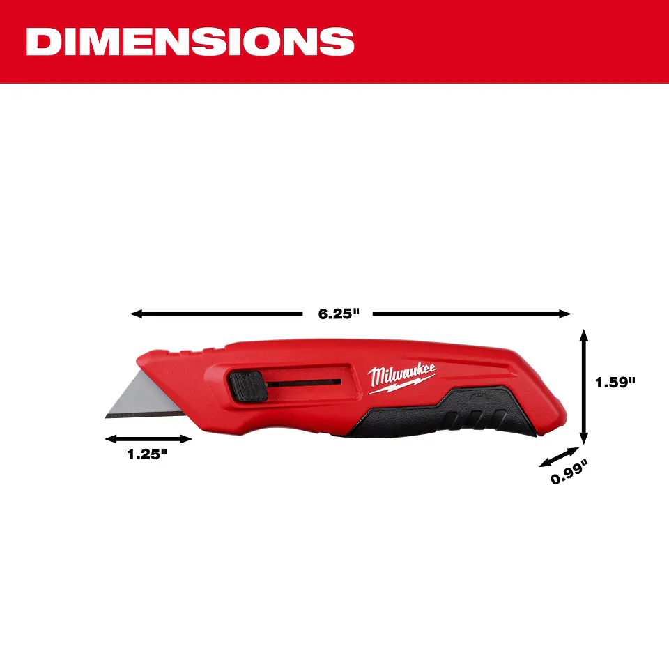 Cuchillo Utilitario Milwaukee Deslizamiento Lateral 48-22-1515 5