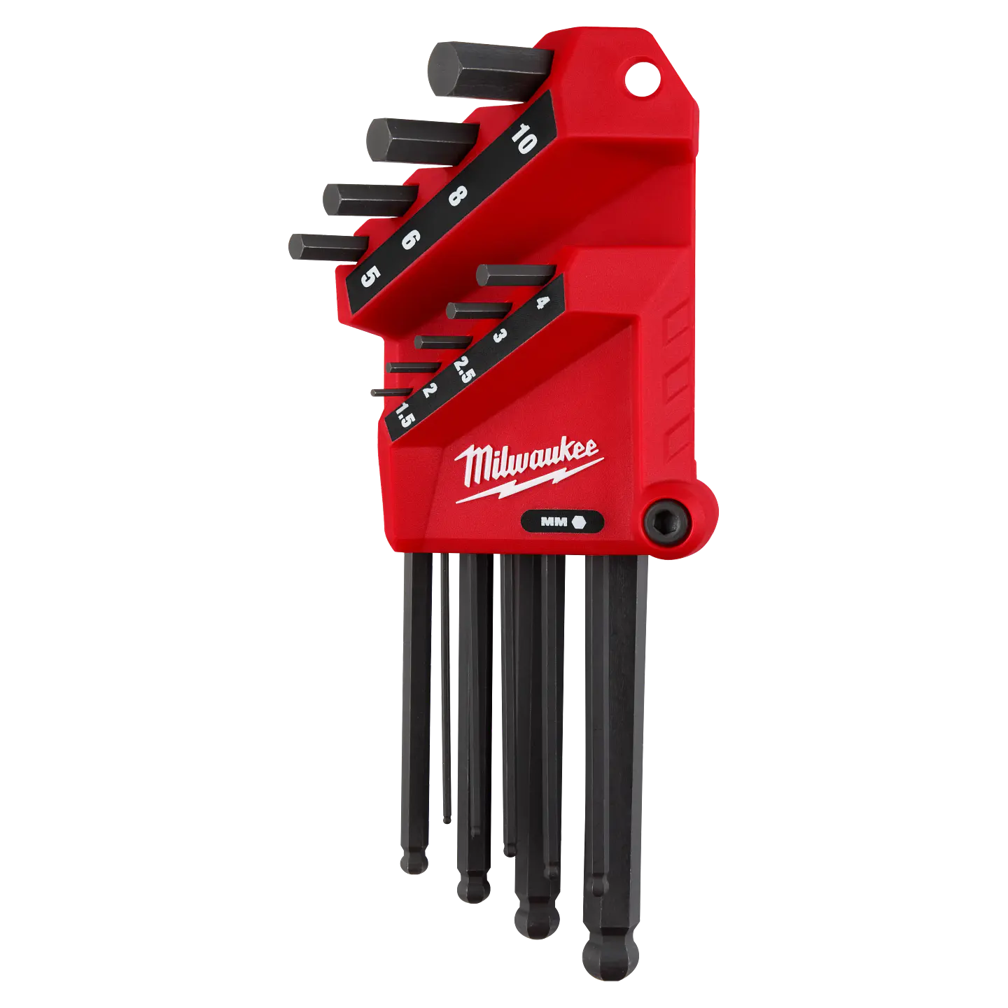 Set Llaves Allen Metricas Punta Bola Milwaukee 9 Piezas 48-22-2186 3