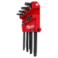 Set Llaves Allen Metricas Punta Bola Milwaukee 9 Piezas 48-22-2186 - Miniatura 3