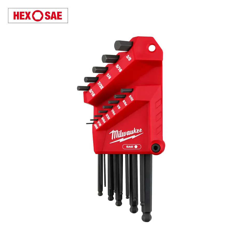 Set Llaves Allen SAE Punta Bola Milwaukee 13 Piezas 48-22-2185 1