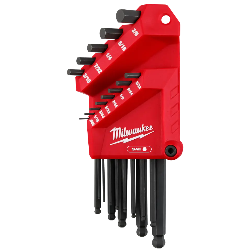 Set Llaves Allen SAE Punta Bola Milwaukee 13 Piezas 48-22-2185 3