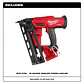 Clavadora Angular de Terminacion Milwaukee M18 FUEL Calibre 16 Solo Herramienta 2841-20 - Miniatura 2