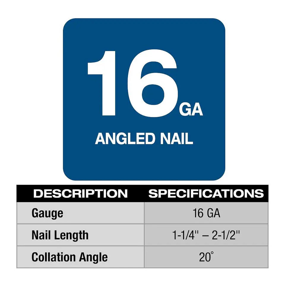 Clavadora Angular de Terminacion Milwaukee M18 FUEL Calibre 16 Solo Herramienta 2841-20 4