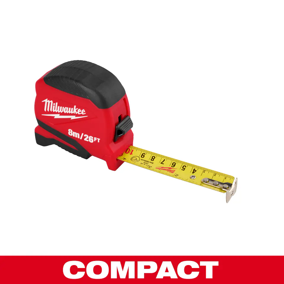 Huincha de Medir Milwaukee Compacta 8m/26' 48-22-1726 2