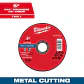 Disco de Corte Metal Milwaukee 5