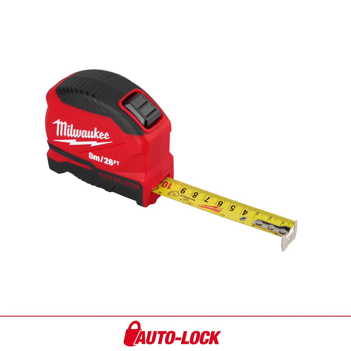 Huincha de Medir Milwaukee 8m Auto-Lock 48-22-1826 2