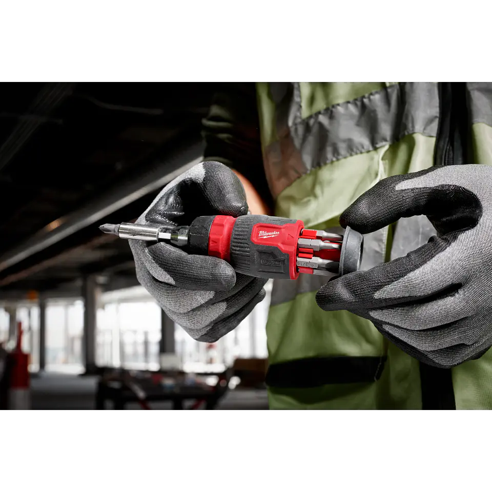 Atornillador Multipuntas Milwaukee 8 en 1 Compacto con Chicharra 48-22-2913 2