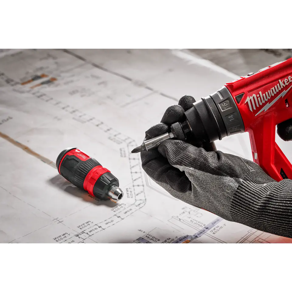 Atornillador Multipuntas Milwaukee 8 en 1 Compacto con Chicharra 48-22-2913 5