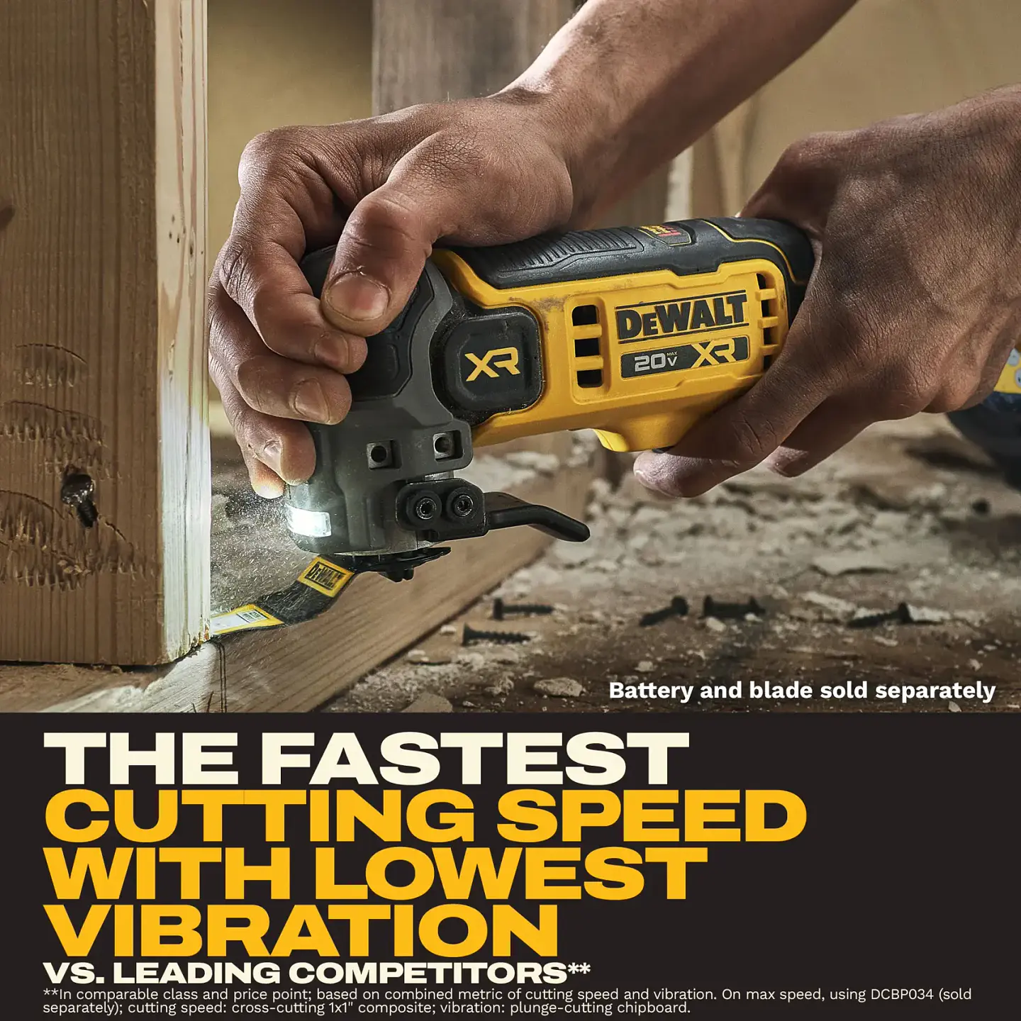 Herramienta Oscilante 20V MAX XR Sin Bateria Dewalt DCS359B 6