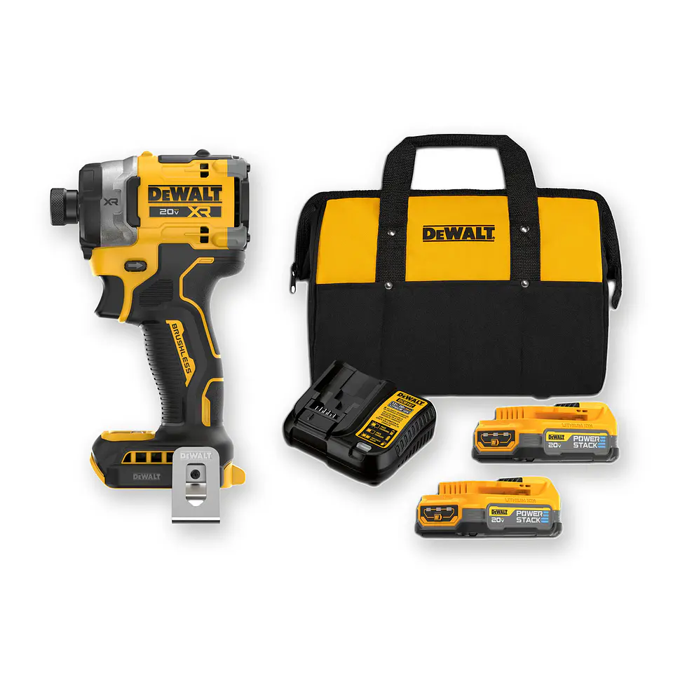 Kit Atornillador Impacto XR Dewalt DCF860 + 2 Bat Powerstack 1