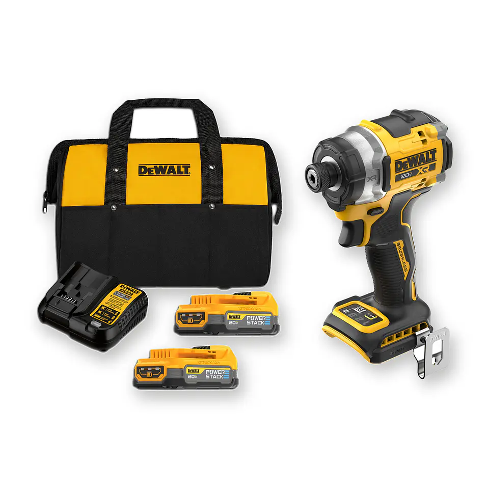 Kit Atornillador Impacto XR Dewalt DCF860 + 2 Bat Powerstack 2