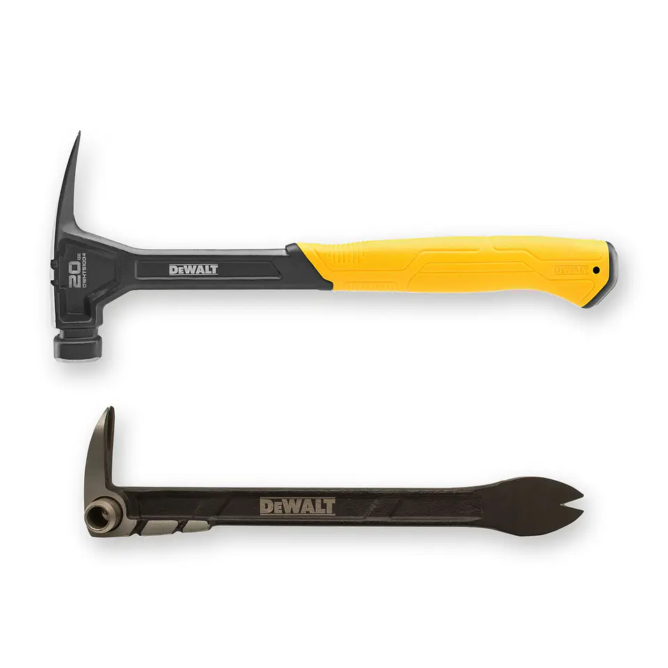Kit Martillo Rip Claw 20oz Dewalt DWHT51004 + Palanca 2