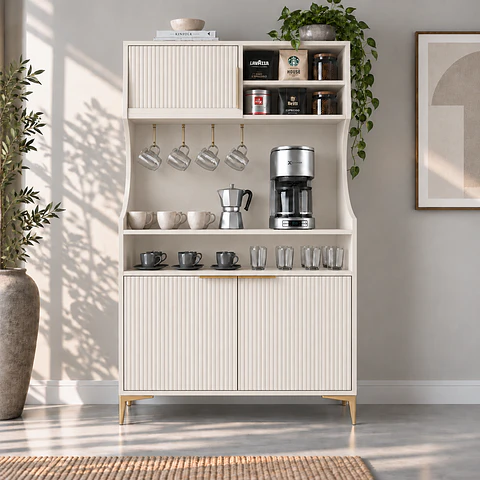 COFFE BAR LINEN WHITE CHALKED