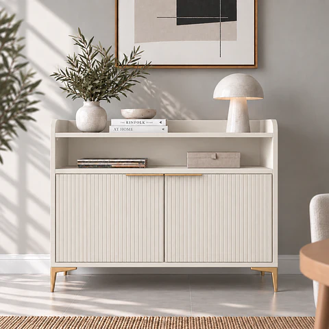 APARADOR LINEN WHITE CHALKED
