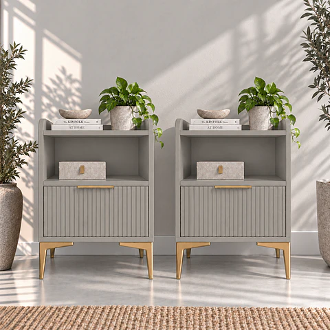 PACK 2 VELADORES COUNTRY GRAY CHALKED