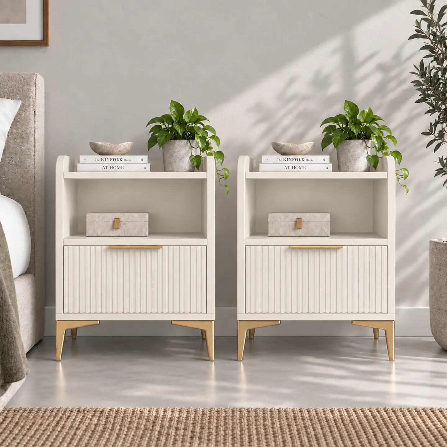 PACK 2 VELADORES LINEN WHITE CHALKED 1