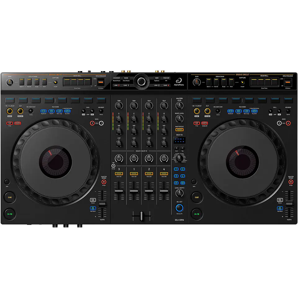 AlphaTheta DDJ-GRV6 - Controlador DJ de 4 canales 1