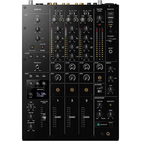 AlphaTheta DJM-V5 - Mezcladora para DJ de 3 Canales 